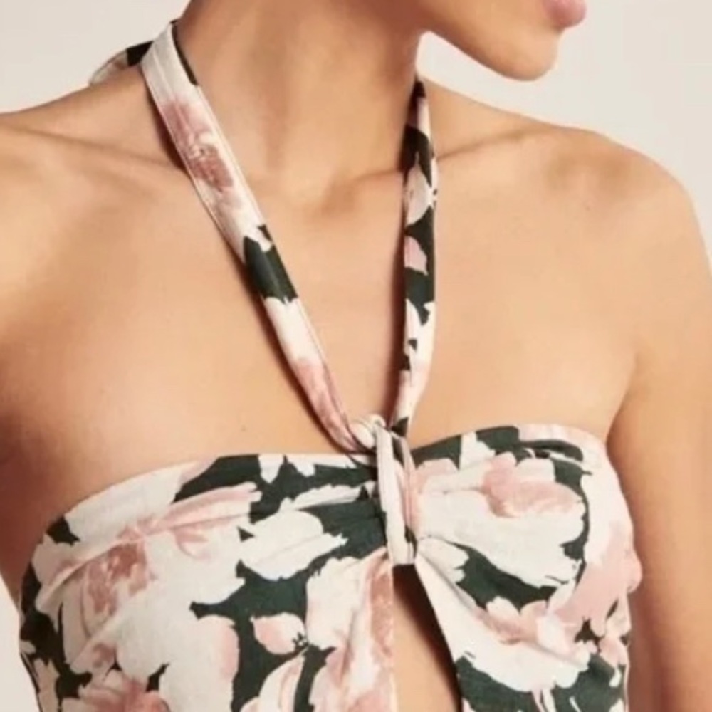 NWT Abercrombie & Fitch halter tie summer dress size XXS - Picture 4 of 8